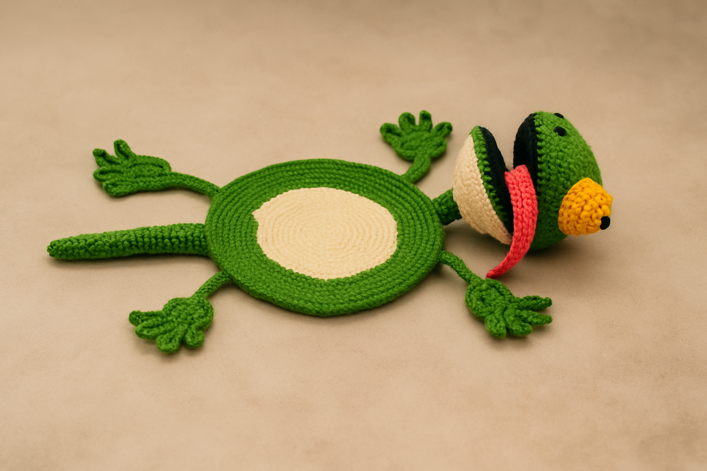 π¦ Funny Splat Lizard Coaster β Crochet Pattern