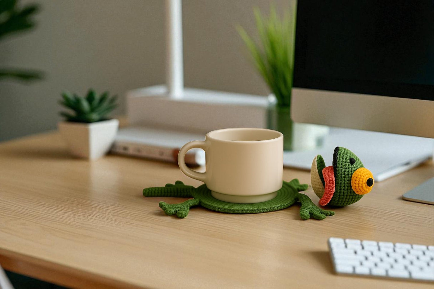 π¦ Funny Splat Lizard Coaster β Crochet Pattern