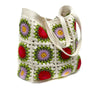 Rose/Violet Granny Square Tote Bag Crochet Pattern