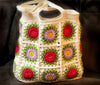 Rose/Violet Granny Square Tote Bag Crochet Pattern