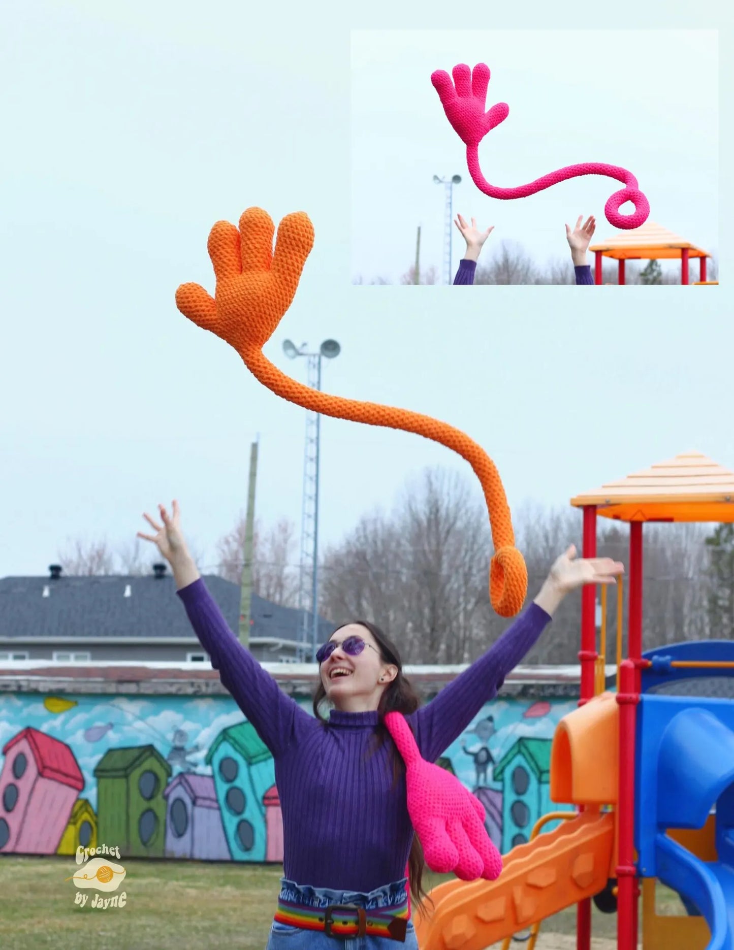 Silly Hand – Playful Dopamine Decor Crochet Pattern