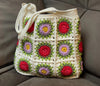 Rose/Violet Granny Square Tote Bag Crochet Pattern