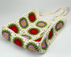 Rose/Violet Granny Square Tote Bag Crochet Pattern