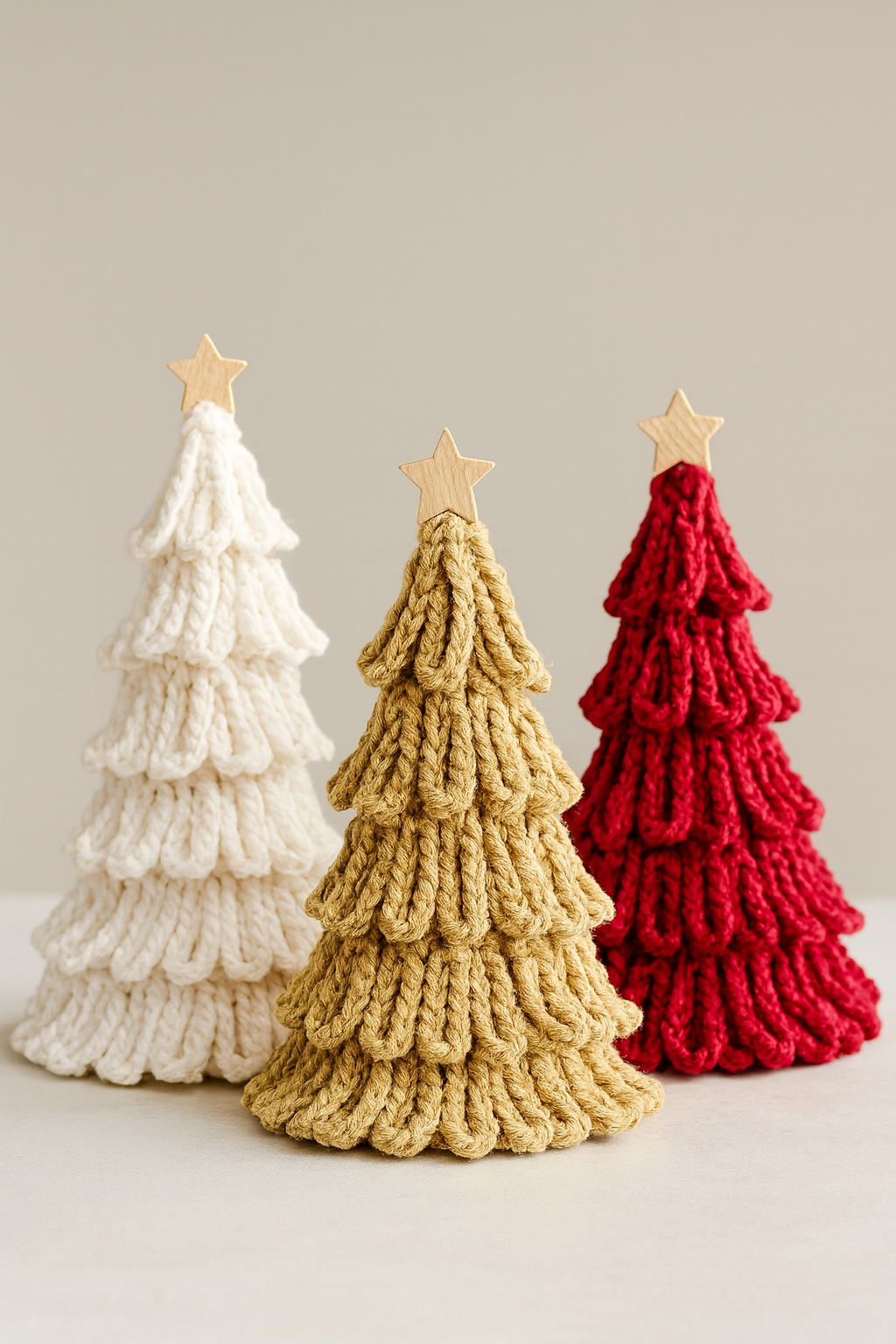 🎄Loopy Trees Collection Crochet Pattern Holiday Décor Tutorial (PDF + Video)