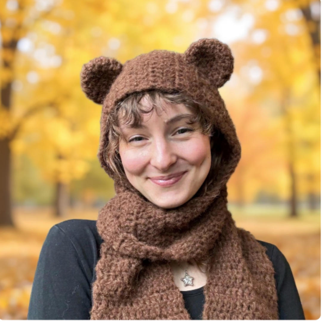 🧣 Cozy Hooded Scarf / Bonnet Crochet Pattern