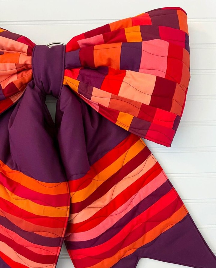The Big Giant Reversible Quilted Bow – PDF + Video Guide Sewing Pattern