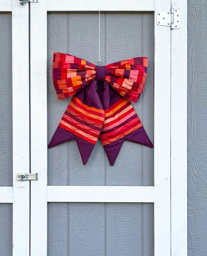 The Big Giant Reversible Quilted Bow – PDF + Video Guide Sewing Pattern